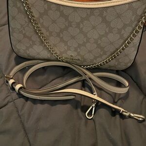 Kate Spade Tan Shoulder Bag with Gold Chain